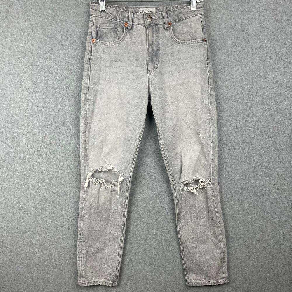 Zara Ripped Distressed Jeans Size 4